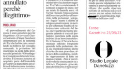 gazzettino-230523-tar-ci-da-ragione sul Comune di mogliano-diritto amministrativo pubblica amministrazione-Studio Legale Daneluzzi-Studio Zanin