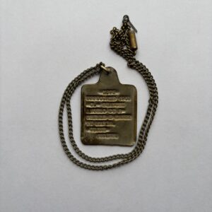 World War I Italian Army identification plate